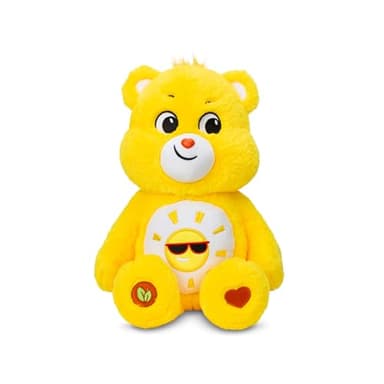 Care Bears 14" Funshine Bear Plushie - Medium Size - Yellow Plush for Ages 4+ – Perfect Stuffed Animal Holiday, Birthday Gift, Super Soft and Cuddly – Good For Girls and Boys, Employees, Collectors