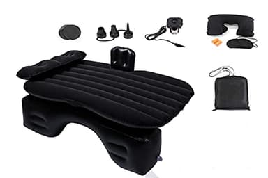 Onirii Inflatable Car Air Mattress Back Seat Bed with Air Pump,Thickened Portable Car Travel Sleeping Camping Air Mattress Blow Up Bed for Car Universal SUV