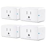 Govee Smart Plug 15A, WiFi Bluetooth Outlets 4 Pack Work with Alexa and Google Assistant, WiFi Plugs with Multiple Timers, Govee Home APP Group Control Remotely, No Hub Required, ETL&FCC Certified