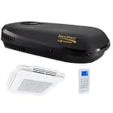 RecPro RV Air Conditioner Low Profile 13.5K Non-Ducted | Quiet AC | 110-120V | Heater and Cooling | Easy Install | For Camper, Travel Trailer, Fifth Wheel, Food Trucks, Motor Home (Black)
