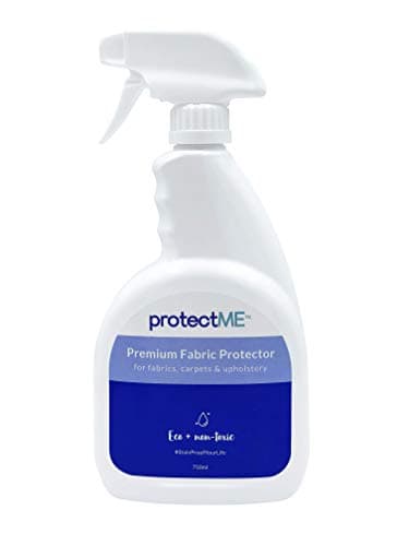 protectME Fabric Protector and Stain Resistant Spray - Upholstery Fabric Spray for Stain Guard for Carpet, Shoes, Couch, Sofa - Non Toxic Water Based Furniture Protector - 25.4 Fl. Oz.