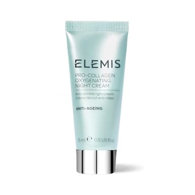 ELEMIS Pro-Collagen Night Cream - Travel Size Overnight Anti-Aging Moisturizer - Hydrating and Firming Formula for Fine Lines and Wrinkles - 15ml