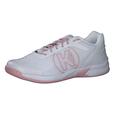 Kempa Attack 2.0 Women, Handball Shoes Woman, White Rose Cloud, 13 AU