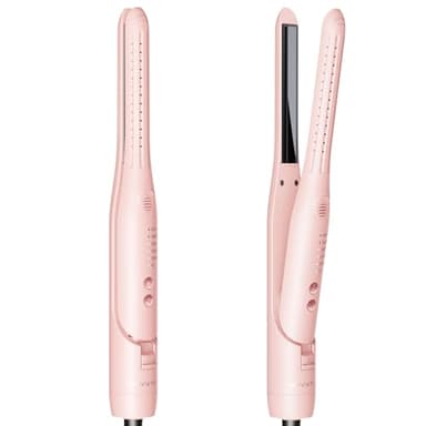 Wavytalk 0.65" Pencil Flat Iron, Cool Curl Pencil, Small Airflow Styler and Straightener for Short Hair, Pixie Cut and Edges, Curling Iron for Short Hair with 360º Cool Airflow for Long-Lasting Hold