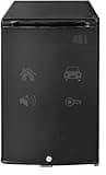 12 Volt RV Fridge With Lock and Key, 1.76 Cu. Ft Small Silent Lockable Upright Mini Refrigerator for Semi Truck, 12v/110v Cooler Quiet No Noise for Office Apartment Bedroom Marine Dorm Patio, Black