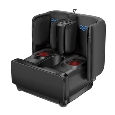 COMFIER 2 in 1 FSA Foot Massager Machine,HSA Shiatsu Foot and Calf Massager with Heat,Kneading,Vibration,Compression Massagers for Feet Health,Plantar Fasclitis,Mother‘s Day Gifts for Mom