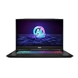 MSI Katana A17 AI 17.3” 240Hz QHD Gaming Laptop: Ryzen 9-8945HS, NVIDIA Geforce RTX 4070, 64GB DDR5, 2TB NVMe SSD, Cooler Boost 5, Win 11: Black B8VG-879US