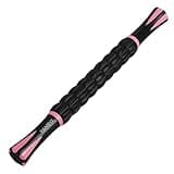 Yansyi Muscle Roller Stick for Athletes - Body Massage Roller Stick - Release Myofascial Trigger Points Reduce Muscle Soreness Tightness Leg Cramps & Back Pain for Physical Therapy & Recovery (Pink)