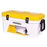 Frabill Magnum Bait Station 30 | 30 Quart Bait Cooler with Dual Aeration, White and Yellow