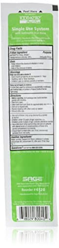 Sage 61251700 Oral Swabstick Toothette Plus Foam Alcohol-free Mouthwash 6120 Box Of 50 (25 packs of 2)