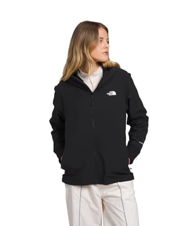The North Face Women's Shelbe Raschel Fleece Hooded Jacket (Standard & Plus Size) - Wind & Water Resistant, Fleece Lining, TNF Black-NPF, Medium