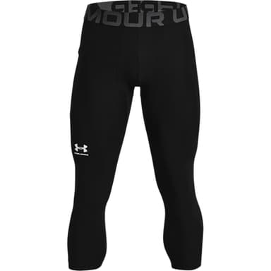 Under Armour Men's Armour HeatGear 3/4 Leggings , Black (001)/Pitch Gray, Medium