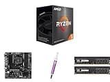 CPU Motherboard CPU Thermal Paste/Grease Combo - AMD Ryzen 5 5500 CPU + MSI PRO B550M PRO-VDH WiFi + Klevv 32GB DDR4 + Thermal Paste