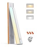 TheDeco 24 inch Hardwired Under Cabinet Lighting, 3 Color Setting Warm White, Cool White, Daylight with Triac Dimmable, Linkable Under Counter Lights for Kitchen, 16W, 120V, 192 LED 1400 Lumen, CRI 93