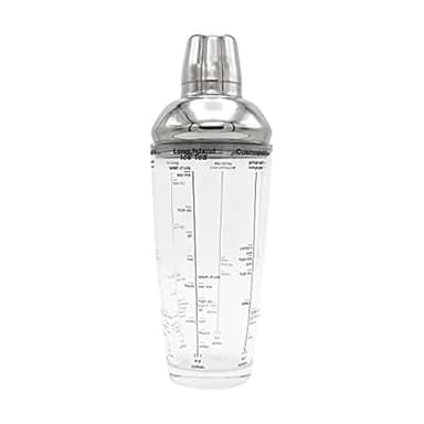 Houdini 24oz Glass Cocktail Shaker, Includes Six Recipes