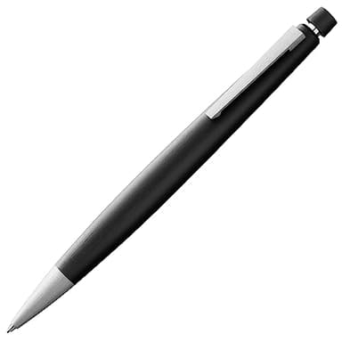 Lamy 2000 black - elegant mechanical pencil in a satin-finish fibreglass casing - perfectly balanced - pencil M 40 fine-line refill in line width 0.7 mm & eraser tip