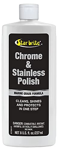 STAR BRITE Chrome & Stainless Polish - Marine Grade Formula Protects Against Pitting, Salt Deposits, Staining & Rust on Chrome, Stainless Steel, Copper, Tin & Brass (082708)