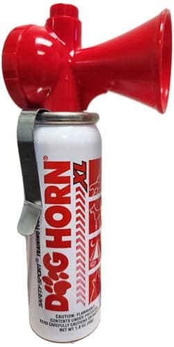 Dog Horn XL – The Original Air Horn for Dogs! Stop Attacks! Scare Coyotes Bear & Wild Animals! Effective Training Tool & Outdoor Safety Alarm for Hiking, Biking, Camping, Boating, & More!