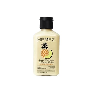 Hempz Sweet Pineapple & Honey Melon Moisturizing Skin Lotion, Hemp Seed Herbal Body Moisturizer with Jojoba, Natural Extracts, Vitamins A and E, 2.25 oz