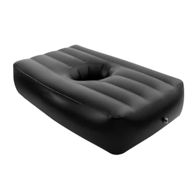 Jiabailie Post Surgery Recovery Bed with Hole,PVC Inflatable Bed,BBL Bed After Surgery,Mattress w/Hole Ergonomics,Air Mattress w/Electric Air Pump for Camping Traveling Hiking 72 x 40 x 17 in (Black)