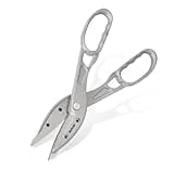 HURRICANE 12 inch Aluminum Tin Snips with Two Replaceable Blades. Heavy Duty HVAC Metal Cutter & Sheet Metal Shears. Lightweight Long Handle Design for Precision Straight Cuts