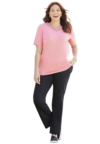 Catherines Women's Plus Size Suprema Pant - 3X, Black