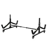 Bonnlo Freestanding Kayak Stand for Canoe, Boat, Paddle Board, SUP, Surfboard - Indoor/Outdoor Storage, Lockable Wheels, Adjustable (2 Kayaks, Single Layer)