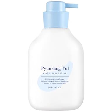 Pyunkang Yul PKY Kids & Baby Lotion Moisturizer with Ceramide, Hyaluronic Acid, Lecithin, Cica, Calming, Hydrating, Soothing, Moisturizing Cream for All Skin Types, Fragrance Free, 19.9 Fl.Oz. 590ml.