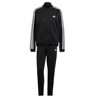 adidas Womens Essentials 3-stripes Tracksuit, Black/White, X-Small US