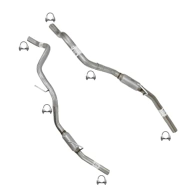 Exhaust Pair of Tail Pipe Compatible for 2011-2018 RAM 1500 5.7L | Stainless Steel | Northeastern Exhaust | Free Clamps Included | Direct-Fit Replacement