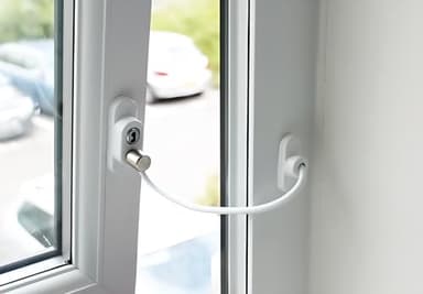 2PCS Window Lock Restrictors,Sliding Window Limiters with Keys - Anti-Theft Guards for Children's Safety and Security
