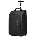 GOTECH Rolling Backpack, Waterproof Backpack with Wheels for Business Commuter, Carry on Backpack with Laptop Compartment, Fit 15.6/18 Inch Laptop, Wheeled Backpack for Adults (Black)