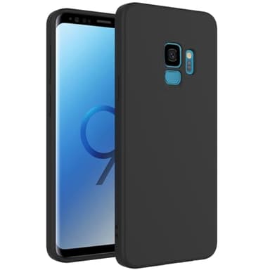 WOGROO for Samsung Galaxy S9 Case Black, Scratch Resistant with Soft Touch, Slim Thin Phone Cover for Samsung Galaxy S9