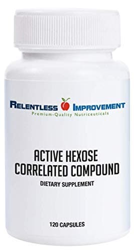 Relentless Improvement Active Hexose Correlated Compound Natural Immune Support Mushroom Extract Blend 120ct Support for Viral, NK Cell & Immune Boost, Compare to AHCC
