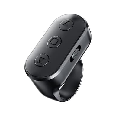 Scrolling Ring Remote for TikTok YouTube IG Shorts Video Landscape Portrait, Fingertip Wireless Scroller Page Turner Clicker for Kindle APP Compatible with iPhone iPad Android Phone Tablet