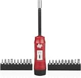 NEIKO 10573B 1/4” Torque Screwdriver Set, 20 Hex Bits, 10 to 50 In-Lbs, Long Shank Screwdriver Torque Wrench, Adjustable Inch-Pound Torque Screwdriver for HVAC and Gunsmiths