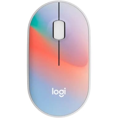 Logitech M340 Wireless Mouse with Limited Edition Prints, USB Receiver and Silent Clicks, Portable Wireless Mouse for Laptop, PC, Windows, Chrome, Surface – Sheer Dream
