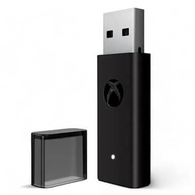 PEGLY Wireless Adapter with Original IC Chip Compatible with Xbox One Controller for PC Windows 10 11