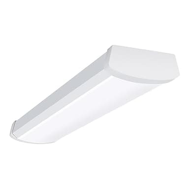 Metalux 2 ft. 2100 Lumens Integrated LED Dimmable White Wraparound Light, 4000K