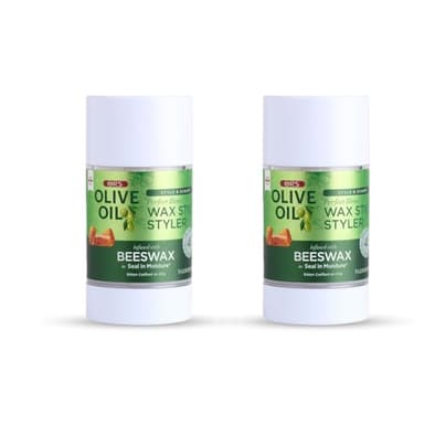 ORS Olive Oil Style & Sculpt Wax Stick Styler with Beeswax to Seal in Moisture 2.6 Ounces (Pack of 2)