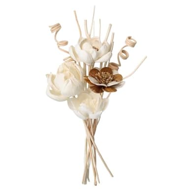 Reed Diffuser Sticks Set of 12, Natural Paper Material, Flower Diffusers for Home Bathroom and Bedroom Decor