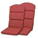 BPS Patio Chair Cushions for Adirondack Chairs, High-Back Design, 52"x20"x2.5" Olefin Fabric Slipcovers with Ties, for Outdoor Furniture, Set of 2