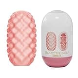 3 Colors of Mini Man Masturabator Toy, Reusable Male Masterbrators Egg Adult Sex Toy for Men - Pink