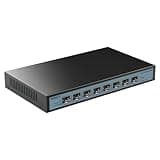SODOLA 8 Port 10G Web Managed Switch,8X10G SFP+ Ports, Link Aggregation/QoS/VLAN/IGMP, Wall Mounted Fanless 10Gb Multi-gig Network Switch