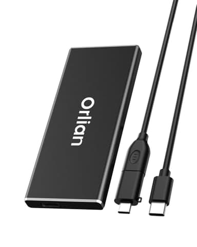 Orlian 250GB External Portable SSD Solid State Drive USB 3.1 Gen 2 Up to 500MB/s High-Speed Solid State Drive for Phone, Windows, Android, PC and More