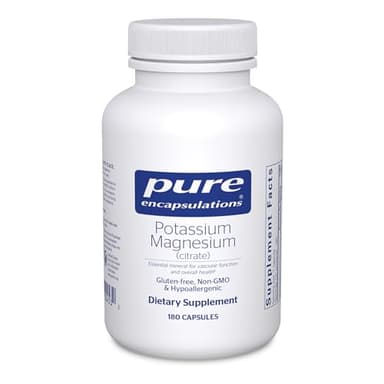 Pure Encapsulations Potassium Magnesium (Citrate) - for Heart Health & Bone Mineralization* - Optimal Absorption - Gluten Free & Non-GMO - 180 Capsules