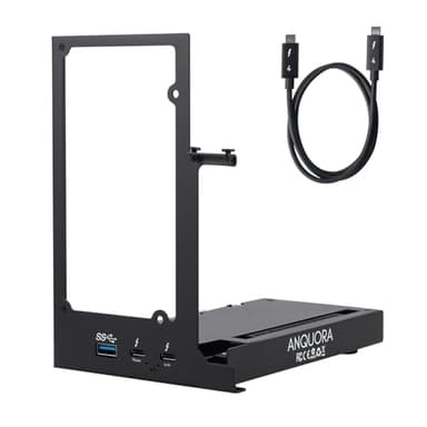 ANQUORA ANQ-L336 Mini eGPU Enclosure 40Gbps Thunderbolt3/4 USB4 for Laptop Compatible with Win/Linux/MacOS/ROG Ally X/Claw 8, PCIe External GPU Dock with PD 85W, Support NVIDIA/AMD, DC/ATX/SFX/Flex