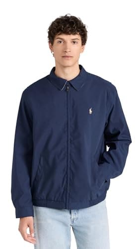 POLO RALPH LAUREN Men's Bi-Swing Windbreaker Jacket, French Navy, XXL