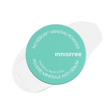 innisfree No Sebum Matte Mineral Powder, Korean Loose Setting Powder for Blurring, Shine Control, Fragrance-Free, Translucent
