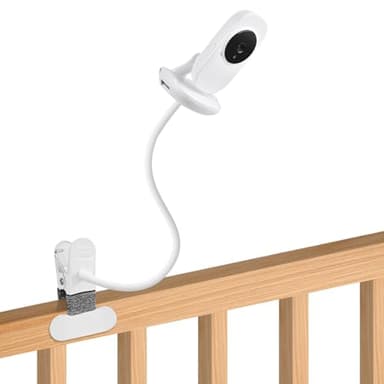 15.7 inches Baby Monitor Mount Compatible with VTech VM819 Baby Monitor Camera,Flexible Clip Clamp Mount Stand Long Gooseneck Arm Without Tools or Wall Damage